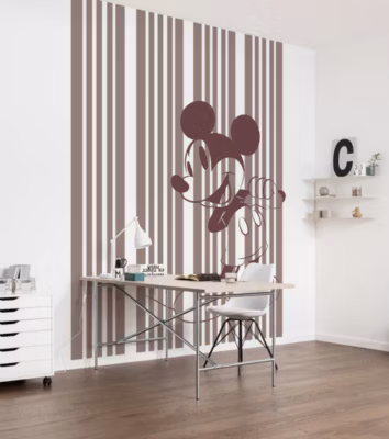 Papier peint panoramique sur intissée de Komar – Disney Mickey Tone-on-Tone – Taille: 200 x 250 cm
