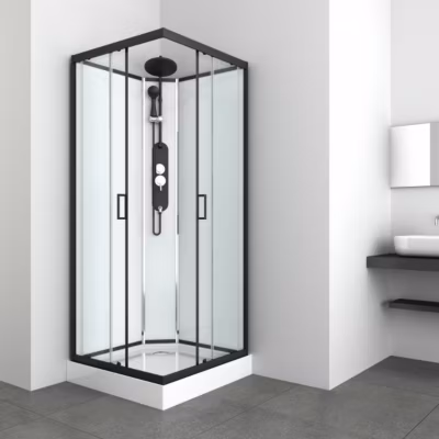 Cabine de douche KINEDA II sans toit 90x90x225 cm montage rapide