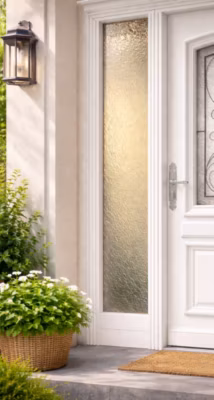 Fixe Lateral Bois Exo Prepeint Blanc H215 X L40 Cm Côte Tableau Gd Menuiseries