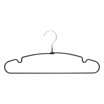 Set de 10 cintres ronds métal PVC – Noir- 5five