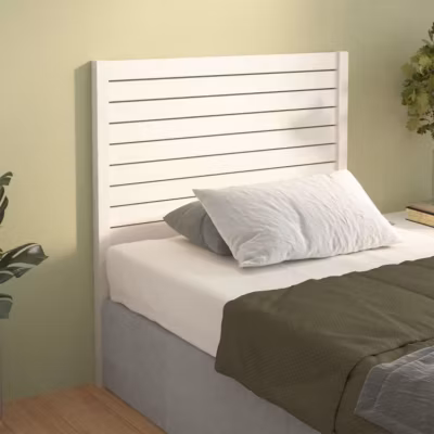 vidaXL Tête de lit Blanc 81x4x100 cm Bois massif de pin 818996