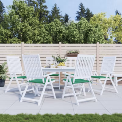 Prolenta Premium –  Coussins de chaise jardin lot de 6 vert 50x50x3 cm tissu oxford
