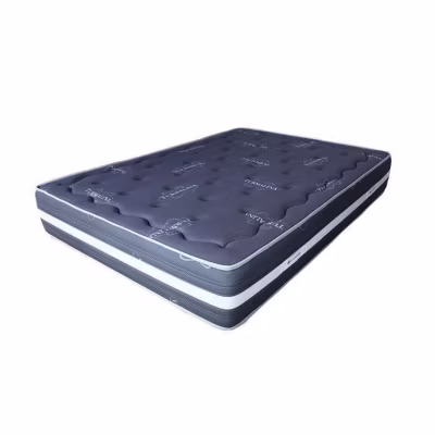 Matelas 120×190 Mémoire de forme Tourmaline Gris Hauteur 25cm +/- 2 Haute Fermeté. ECCOX