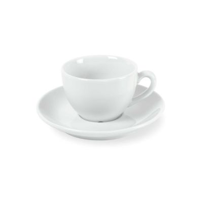 6 tasses et soucoupes café Blanc – Côme par Médard de Noblat