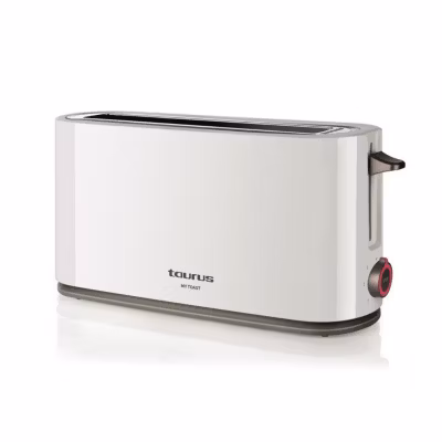 Grille-pain TAURUS Mytoast – Fente extra longue – 7 niveaux – 1000W – Blanc