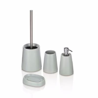 Set de 4 pièces BROOKLYN gris en Ceramic