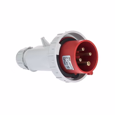 Fiche Mobile Male Triphasé 16a 3p+t 380v – 4 Broches – étanche Ip67 – Ide