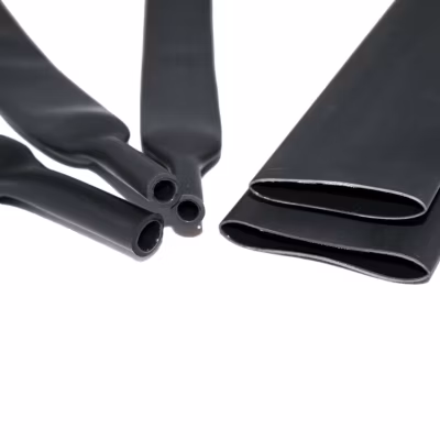 Gaine Thermorétractable étanche à L&rsquo;eau – Longueur 1m – 3:1 – Diamètre 30/10mm – Noir – Paroi 2,2mm