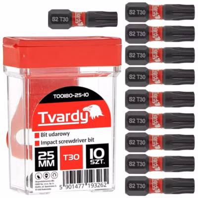 Boîte de 10 embouts T30 – S2 – Longueur 25mm