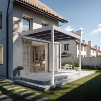 Pergola HAPESIRE Isotoit 5,02×4,00m (Blanc)