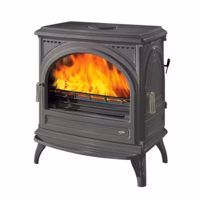 Godin Poêle à bois fonte 11kw noir – 366201PEINTANTH