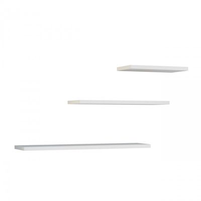 Lot de 3 étagères murales – 60/45/30 cm – Etagères livres à suspendre-NOBI