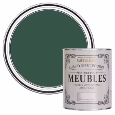Peinture Verte pour Meubles mate effet poudré Chalky – RUST-OLEUM – Pinède 750ml