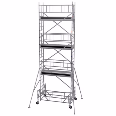Echafaudage roulant alu – Hauteur de travail max 8.30m – IPP-0630T