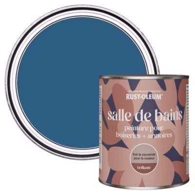 Peinture Bleue pour Boiseries de Salle de Bains, Brillante – RUST-OLEUM – Cobalt 750ml
