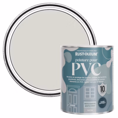 Peinture Grise pour Portes et Fenêtres en PVC, Finition Satinée – RUST-OLEUM – Bouleau 750ml