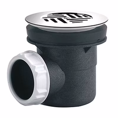 Rousseau – Bonde pour receveur de douche avec trou – 60 mm – Certifié NF – Inox