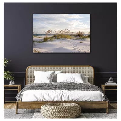 Tableau toile en kit DIRECTION OCÉAN 140 x 95 cm – Toile textile sans PVC, Made in France par Scenolia