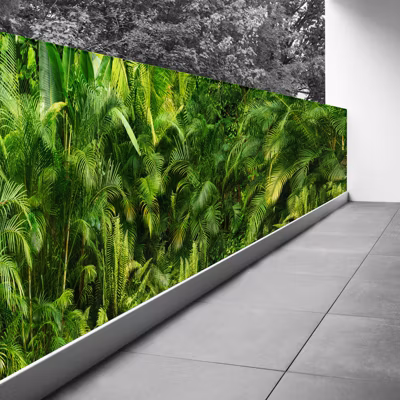 Brise vue Trompe l&rsquo;oeil – 110×330 cm – Jungle 3617689695839