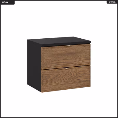 Ensemble de meubles sous vasque – 60 cm – avec Plan – MÖRK