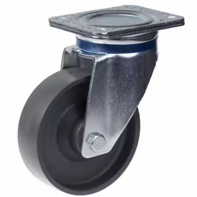 Roulette pivotante de 150 mm avec roue en fonte grise