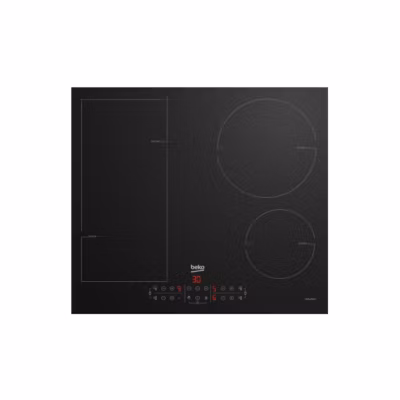 Table de cuisson à induction 4 feux 60cm 7200kw noir Beko HII64203FMT