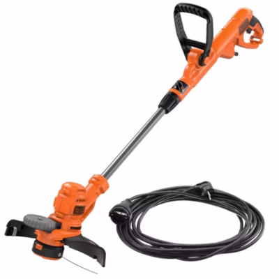 Coupe-bordure filaire BLACK+DECKER 550W, largeur coupe 30 cm + rallonge électrique de 10 m – BESTA530C10-QS