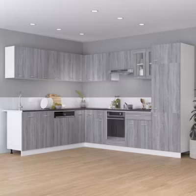 vidaXL Armoire de Plancher à Tiroir Armoire de Cuisine Tablette de Rangement Organisateur Meuble de Cuisine Intérieur Sonoma 81557