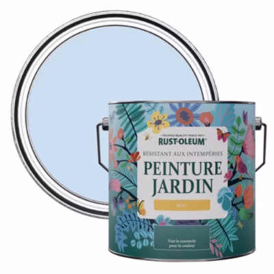 Peinture Bleue pour Jardin et terrasse, Finition Mate – RUST-OLEUM – Bleu poudré 2,5 L