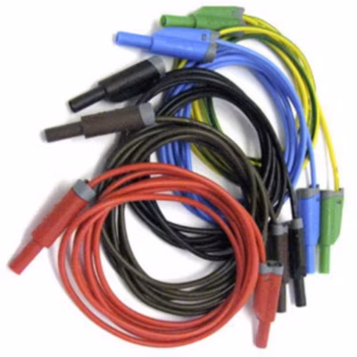 HT Instruments TLS-5 Kit de 5 cordons de mesure 2 m, CAT IV 600 V, 1 mm², 20 A