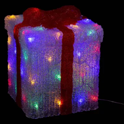 Cadeau lumineux extérieur h27cm 50 led + transfo – feeric lights & christmas