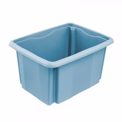 Bac de rangement élégant coloré 15 litres – Bleu