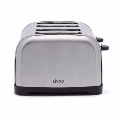 Grille-pains 4 fentes 1700w gris Livoo DOD197