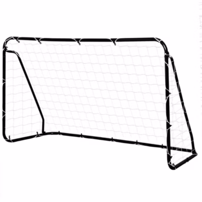But de football – cage de foot – dim. 203L x 81l x 120H cm – châssis métal époxy filet polyester – piquets inclus – noir