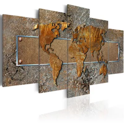 Tableau Cartes du monde Extraordinary World 100×50 cm