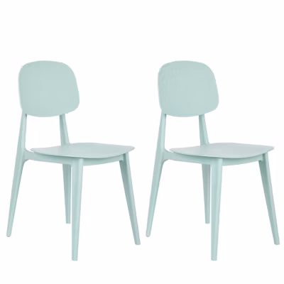 Lot de 2 chaises de jardin KATTAVIA Vert menthe
