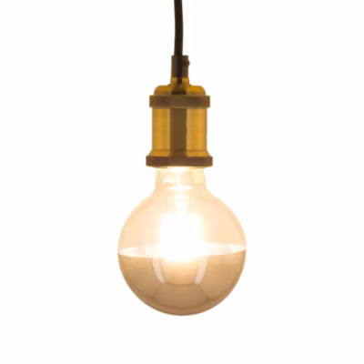 3700619416946 AMP LED E27 G95 850LM 2700K SILV