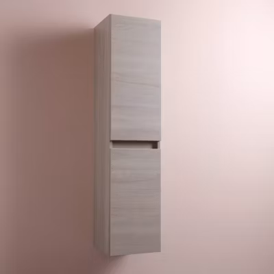 Colonne De Salle De Bain Suspendue 2 Portes Bois Orme Leone