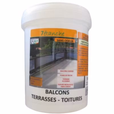 Résine d&rsquo;étanchéité pour Balcons – Terrasses – Toitures – Beige – 1Kg