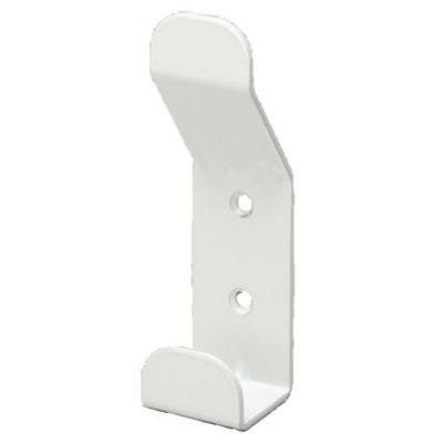 Bi-patère acier époxy blanc – DEVISMES – F10555BLA