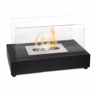 Berlino – Cheminée au bioéthanol de table 35x18xH20,5 cm