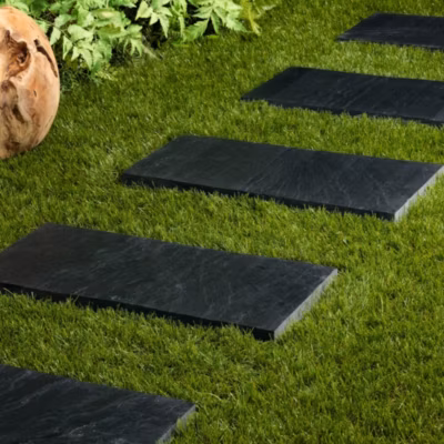Pas japonais Rectangle Ardoise Noire 50x25x2-3 cm (lot de 5) – RO&rsquo;MA NATURE