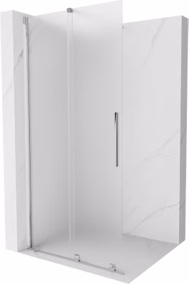 Mexen Velar paroi de douche coulissante Walk-in 70 x 200 cm, givrée 8 mm, chrome – 871-070-000-33-01