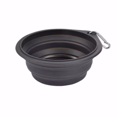 Gamelle Rétractable pour Chien « Voyage » 15cm Anthracite