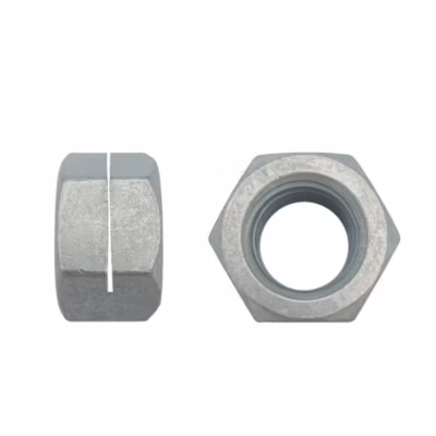 100 Ecrous Frein à Une Fente M12 mm – NFE 25-411 – 8 – Zingué blanc – D-Work
