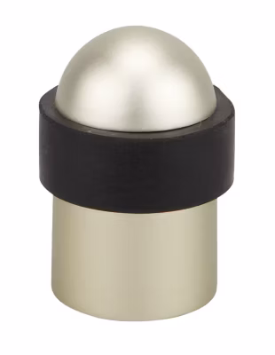 Butoir à visser, fixation au sol, aluminium, diamètre 38×34,5mm, chromé – THIRARD