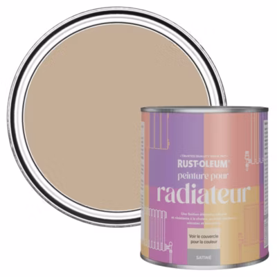 Peinture Marron pour Radiateur, Finition Satinée – RUST-OLEUM – Caramel Salé 750ml