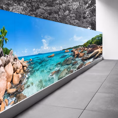 Brise vue Trompe l&rsquo;oeil – 110×385 cm – Vue mer 3617689695075