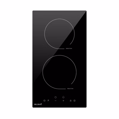 BELDEKO Plaque Induction 2 Feux Encastrable – 3600W – Commandes Tactile – Boosters – Minuteur Sécurité Enfant – Marque Française