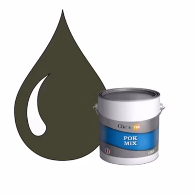 POK MIX : Peinture Meuble Satinée Multi-supports Intérieur – 3L – RAL 6003 – Vert Olive – Clic & Pok